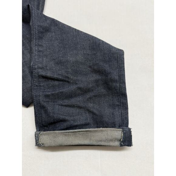 NUDIE Jeans GRIM TIM Men's Jeans W32 L34 Slim Fit Tapered Organic Dry Navy Dips - Picture 4 of 16